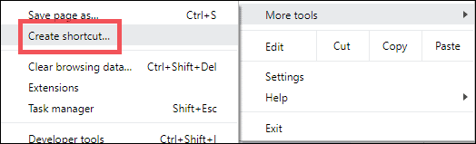 create google drive shortcut