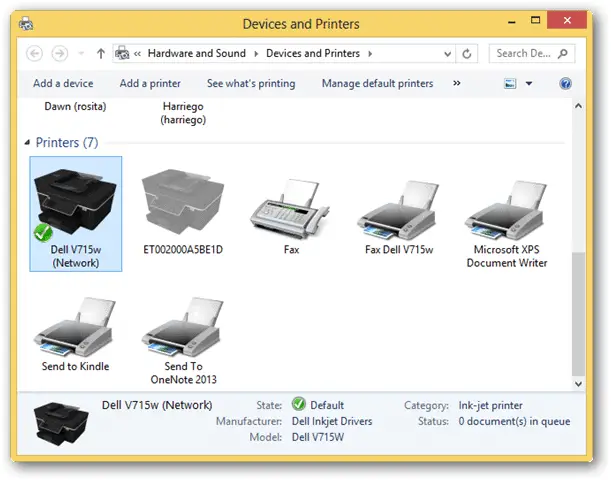 default-printer-set