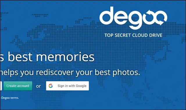 degoo cloud storage for photos