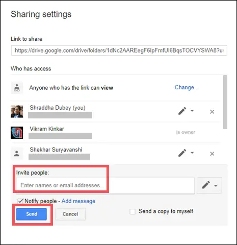 share google drive folder with non gmail users