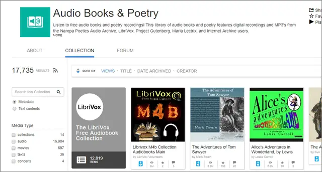 6 internet archive audio books free online listen without download