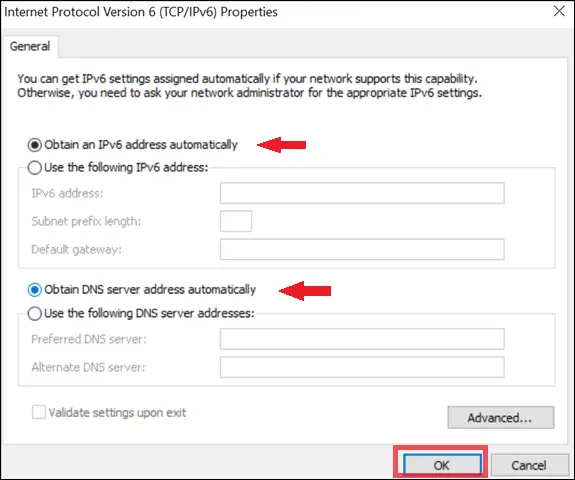 ipv6 properties options