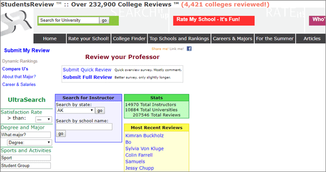 review your professor