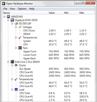7 open hardware monitor how to check cpu temp