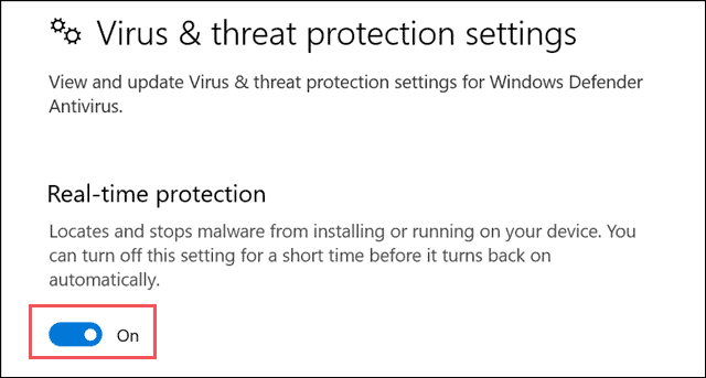 Turn on Real-time protection when windows defender blocked by group policy