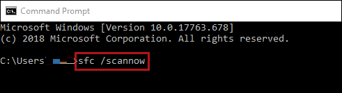 Execute sfc /scannow command when pc ran into a problem and needs to restart