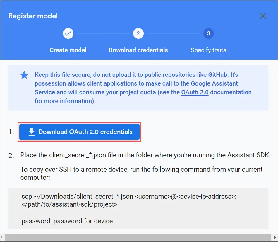 Download the File  to set Google Assistant for PC
