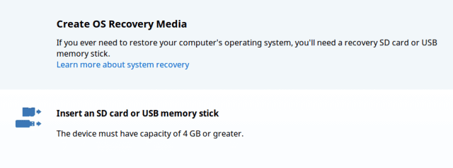 Create a recovery disk -- you never know when you might need it!