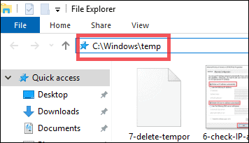 delete temporary files wifi connected no internet