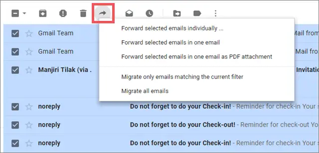 forward email gmail