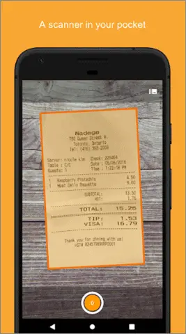 genius scan free recipt scanner app
