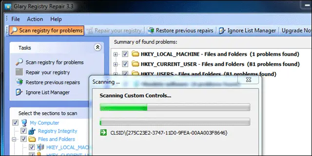 8 glarysoft registry repair registry repair windows 10