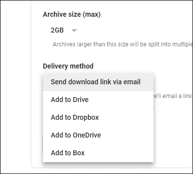 download data from gmail account