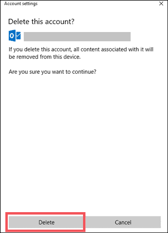 9 delete outlook account from windows mail