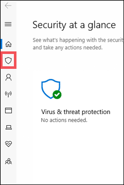 click on the shield icon to fix critical process died