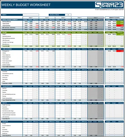 spreadsheet 123