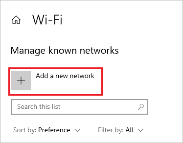 Add a new network