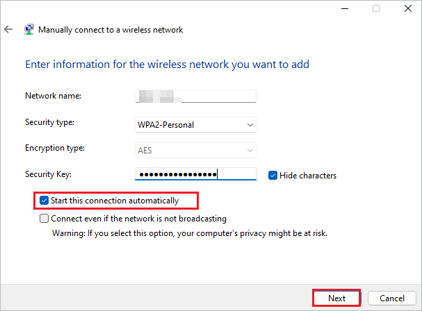 Add data for wireless network for how to connect to wifi on windows 11