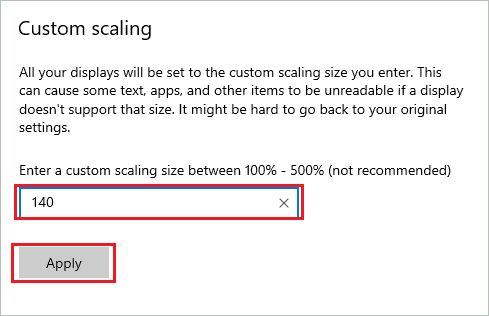 Add customized scaling