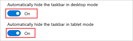 Automatically hide the taskbar to fix windows 10 action center won't open