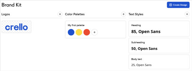 Crello Brand Kit