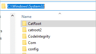 CatRoot Folder in System32 to fix this app has been blocked for your protection
