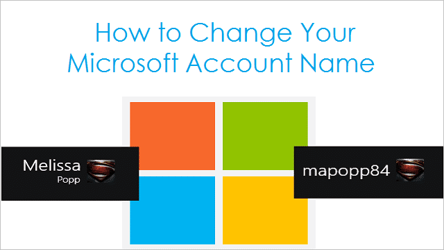 How To Change The Microsoft Account Name In Windows 8