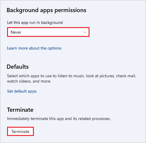 Terminate Xbox Game Bar and its processes