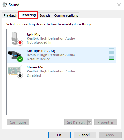 Check if Microphone is enabled or not