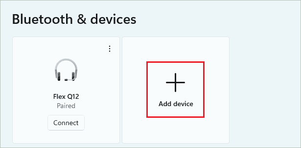 Click on Add device