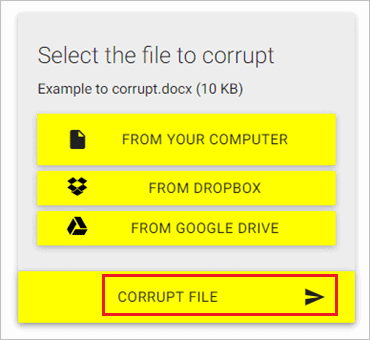 How to Corrupt a word file