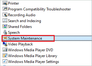 Click on System Maintenance