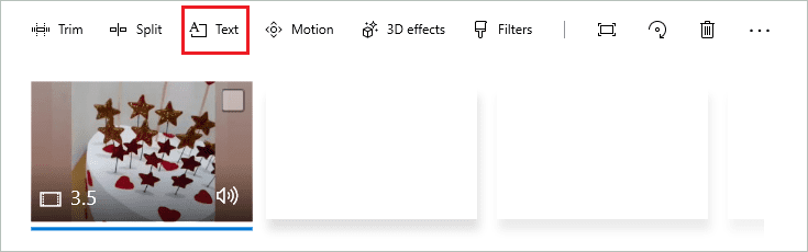 Click on Text to add text to photo windows 10