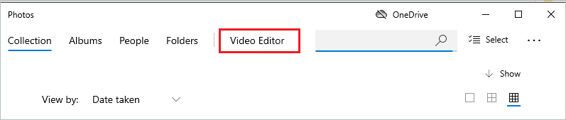 Click on Video Editor