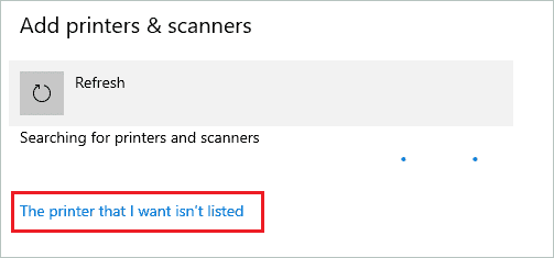 windows 10 network scanner not detected