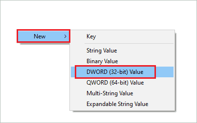 Create a new DWORD for how to increase VRAM 