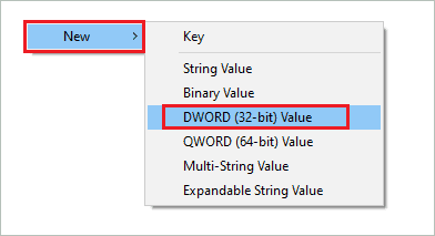 Create a new DWORD to install windows 11 without tpm
