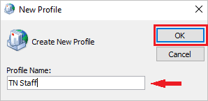 Create new profile
