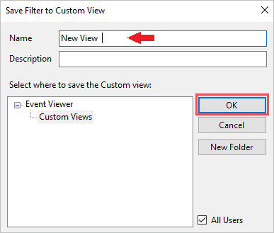 Custom View Name