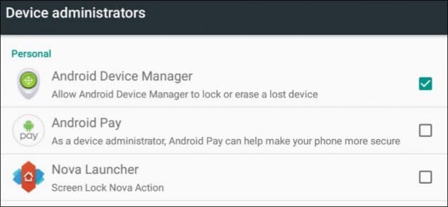 Device administrators on Android android-security