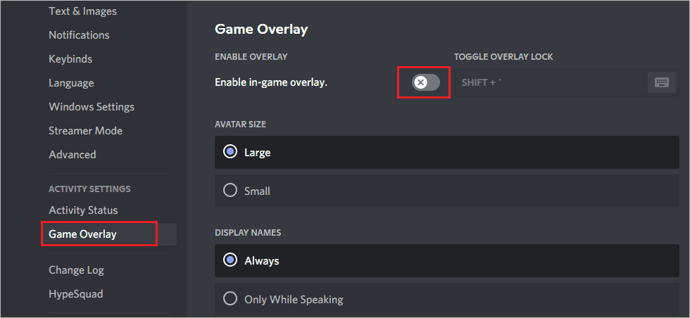 Disable in-game overlay for how to optimize windows 11 for gaming