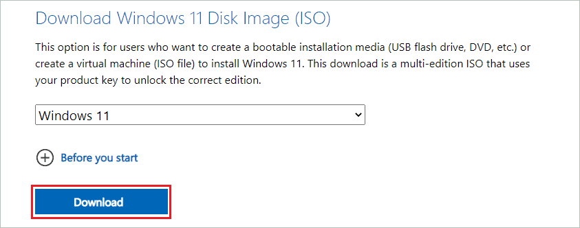 Download the ISO file