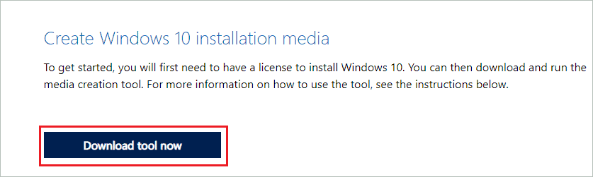 Click on Download tool now