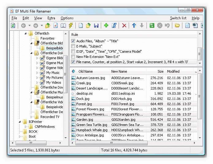 EF Multi File Renamer