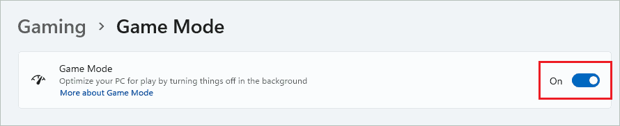 enable windows 11 game mode