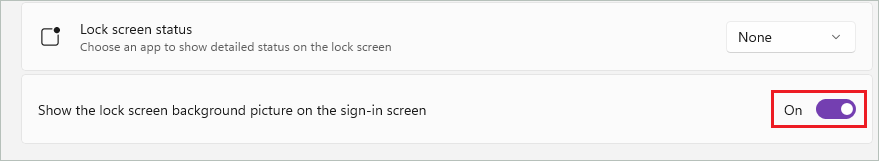 Enable lock screen wallpaper on the sign-in screen