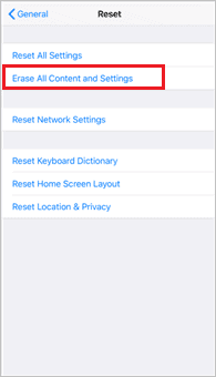 Erase all the contents and settings of iPhone be hacked
