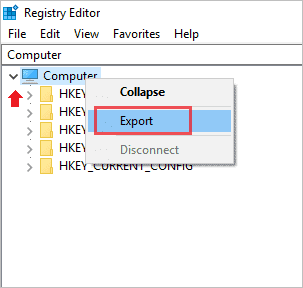 export all registry backup windows 10