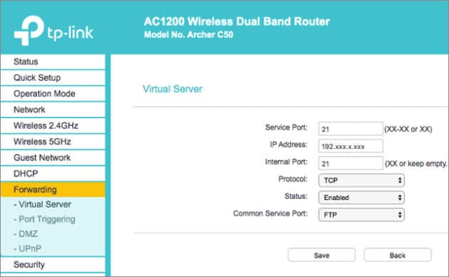 tp-link-ftp-router-settings