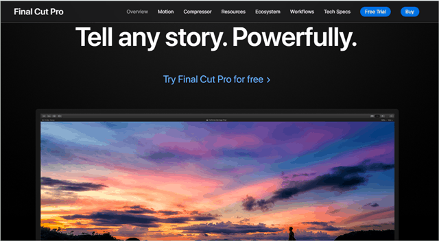 Final Cut Pro X best youtube video editor